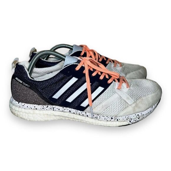 Adidas Adizero Tempo 9 White/Blue/Black CP9499 Women's 11 UK 9.5 EURO 44 - Picture 3 of 10